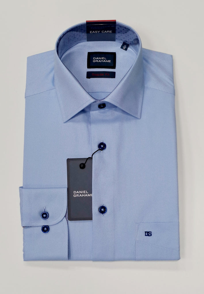 Daniel Grahame Regular Fit Formal Shirt - Blue