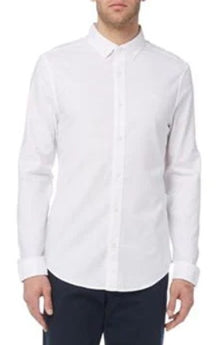 Original Penguin Long Sleeve Oxford Shirt - Bright White