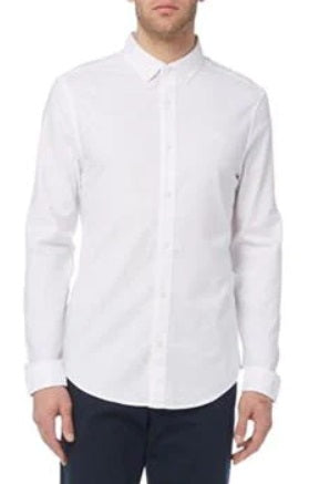 Original Penguin Long Sleeve Oxford Shirt - Bright White