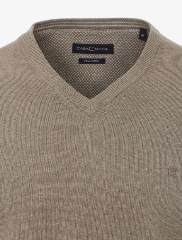 Casa Moda V-Neck Sweater 624 - Beige