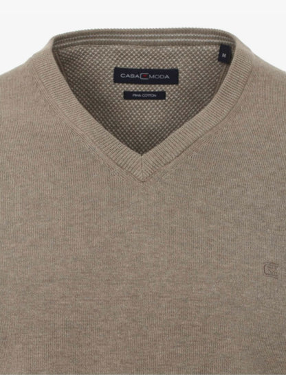 Casa Moda V-Neck Sweater 624 - Beige