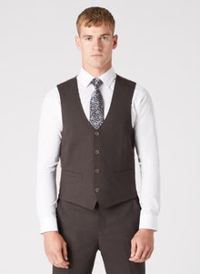 Remus Uomo Lucian Waistcoat - Dark Brown