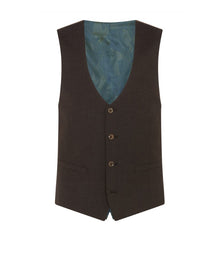 Remus Uomo Lucian Waistcoat - Dark Brown