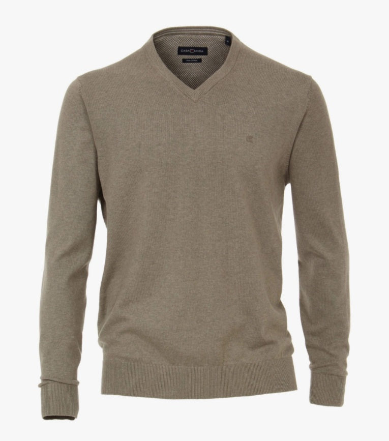 Casa Moda V-Neck Sweater 624 - Beige
