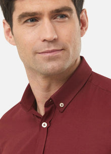 6th Sense Heritage Gold Oxford Long Sleeve Shirt O#9- Burgundy