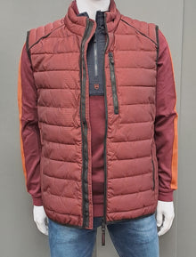Casa Moda Quilted Gilet - Burgundy