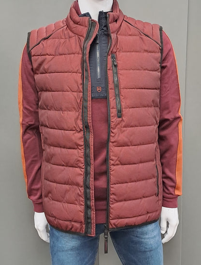 Casa Moda Quilted Gilet - Burgundy