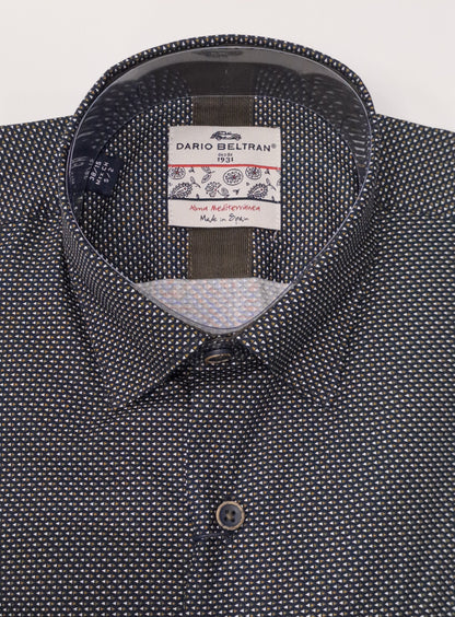 Dario Beltran Burrent Regular Fit Long Sleeve Shirt 411 - Green