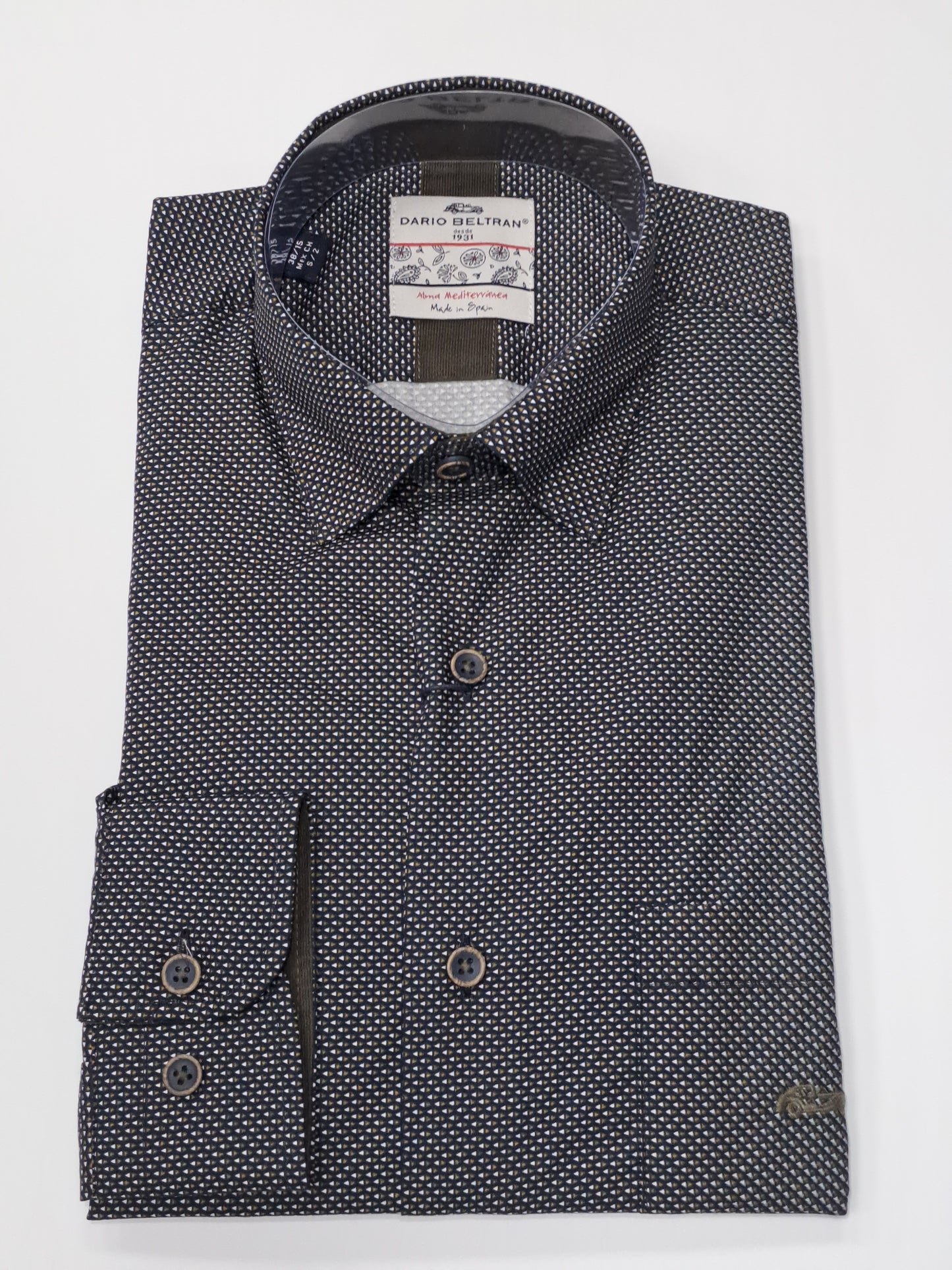 Dario Beltran Burrent Regular Fit Long Sleeve Shirt 411 - Green