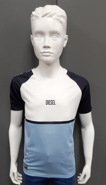 Boys Diesel Ceaser T-Shirt - Sky Blue
