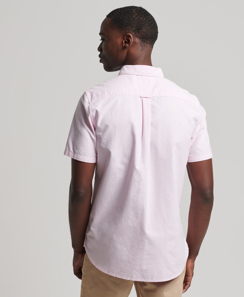 Organic Cotton Vintage Oxford Short Sleeve Shirt - City Pink