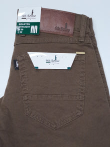6th Sense Braxten Cotton Jean - Dilligen Brown