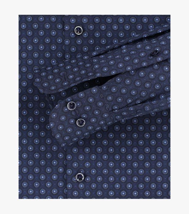 Casa Moda- Long Sleeve Shirt-  100 Dark Blue
