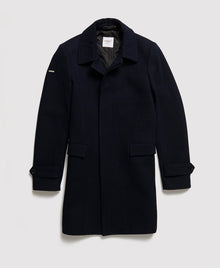 Superdry Edit Wool Car Coat - Dark Navy