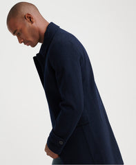 Superdry edit wool coat in sales black