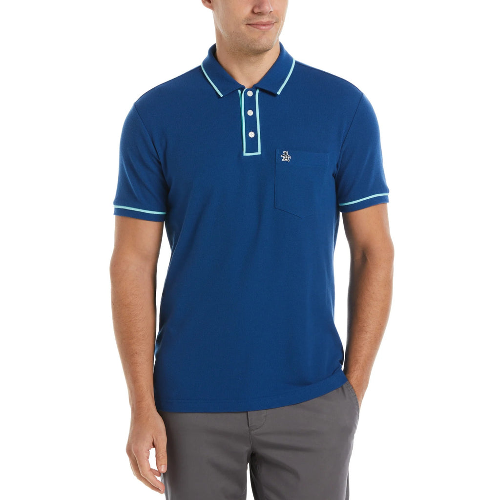 Original Penguin Earl Organic Cotton Polo Shirt - Limoges