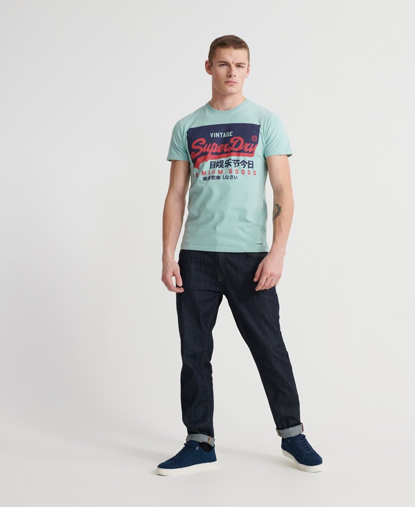 Superdry Organic Cotton Vintage Logo T-Shirt - Fresh Mint