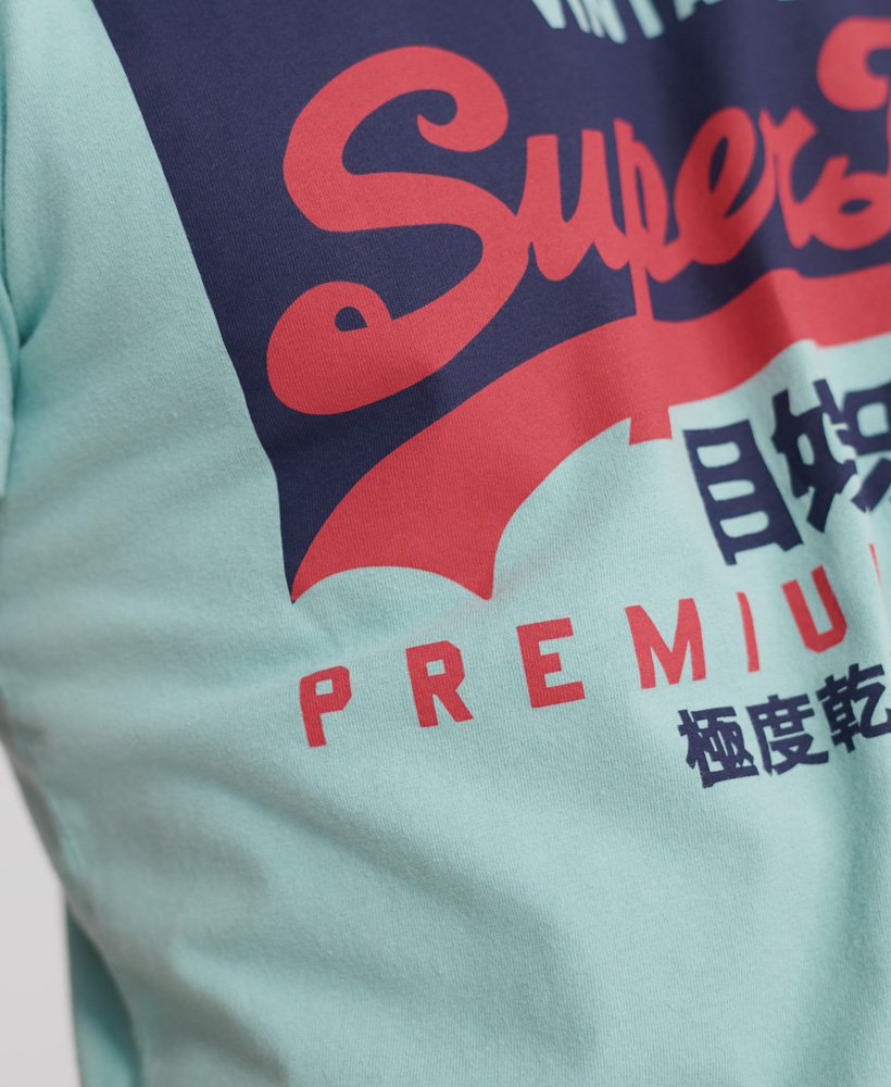 Superdry Organic Cotton Vintage Logo T-Shirt - Fresh Mint