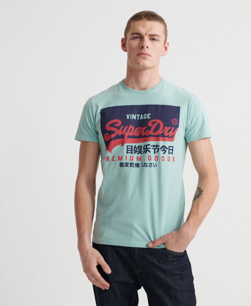 Superdry Organic Cotton Vintage Logo T-Shirt - Fresh Mint