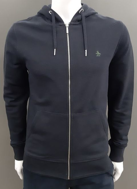 Original Penguin Full Zip Hoodie - Dark Sapphire