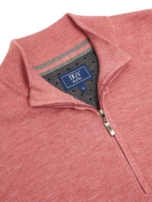 Daniel Grahame Half Zip Sweater - Pink