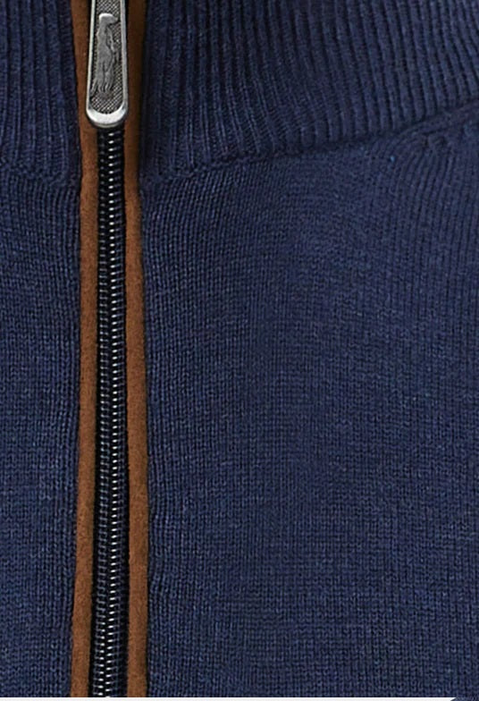 6th Sense Harry Half Zip Sweater O# - Navy