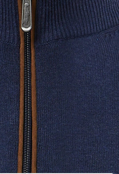 6th Sense Harry Half Zip Sweater O# - Navy