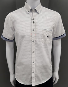 Dario Beltran Heras Regular Fit Short Sleeve Shirt 1150 - White
