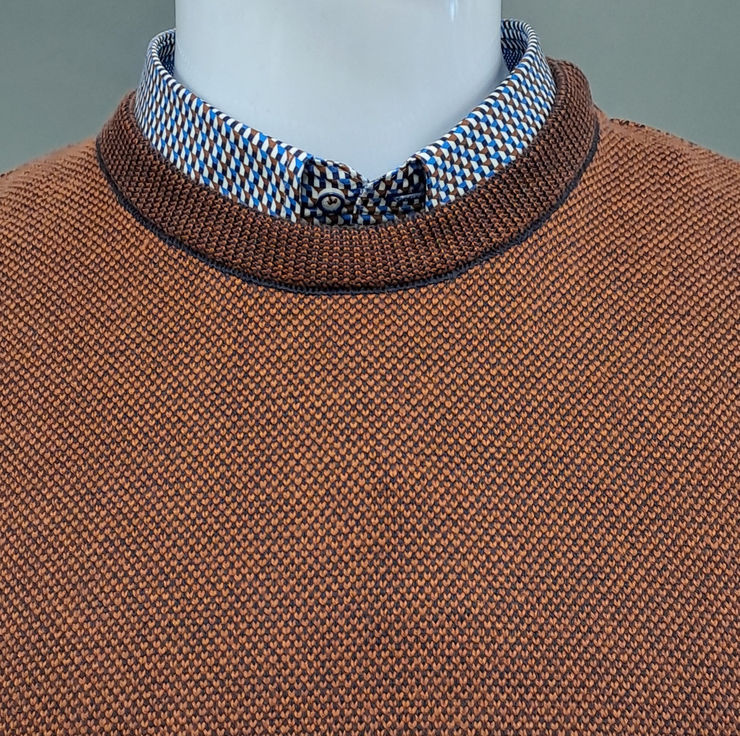 White Label Hunter Crew Neck Sweater - Rust