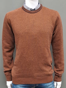 White Label Hunter Crew Neck Sweater - Rust