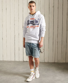 Superdry Sweat Shirt Shop Duo Hoodie - Ice Marl
