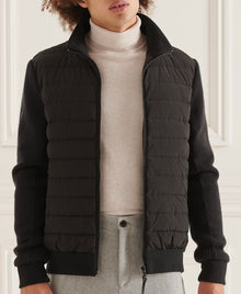 Superdry Studios Padded Knit Mix Jacket - Black