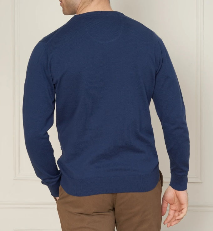 Andre Kilkee Light Weight Crew Neck Sweater -  Navy