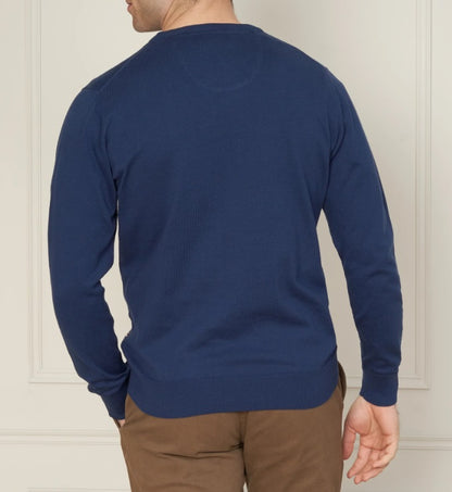 Andre Kilkee Light Weight Crew Neck Sweater -  Navy