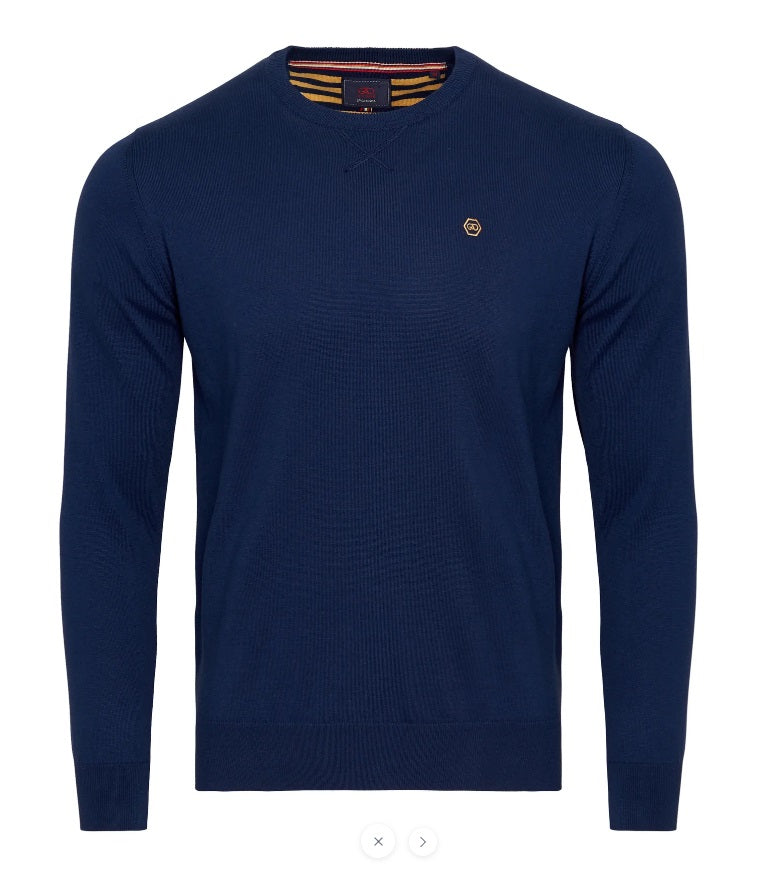 Andre Kilkee Light Weight Crew Neck Sweater -  Navy