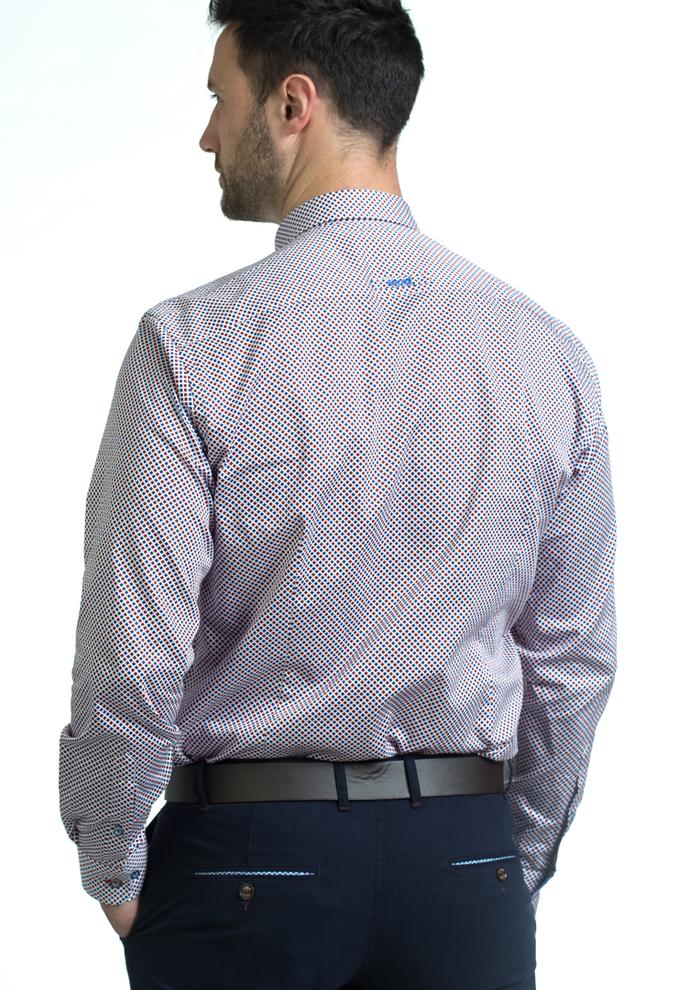 Andre Liffey Long Sleeve Shirt - Burgundy