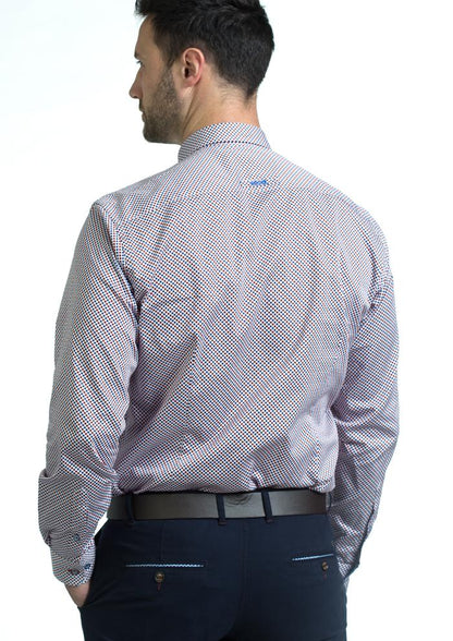 Andre Liffey Long Sleeve Shirt - Burgundy