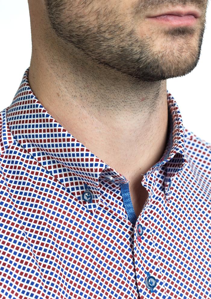 Andre Liffey Long Sleeve Shirt - Burgundy