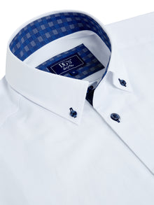 Daniel Grahame Plain Long Sleeve Casual Shirt - White