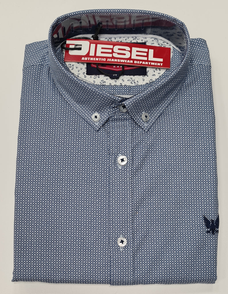 Boys Diesel Lawry Long Sleeved Shirt 761 - Sky