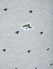 Le Shark Yanis Printed Cotton Pique Polo Shirt - Light Grey Marl