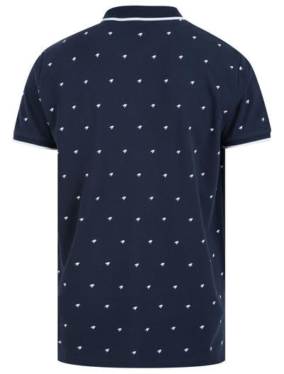 Le Shark Yanis Printed Cotton Pique Polo Shirt - Navy