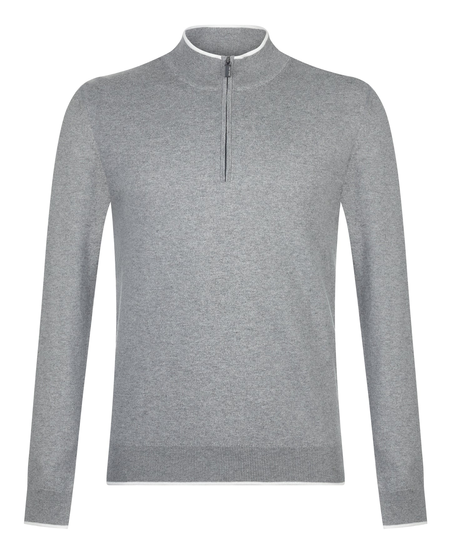 Remus Uomo Half Zip sweater - Light Grey
