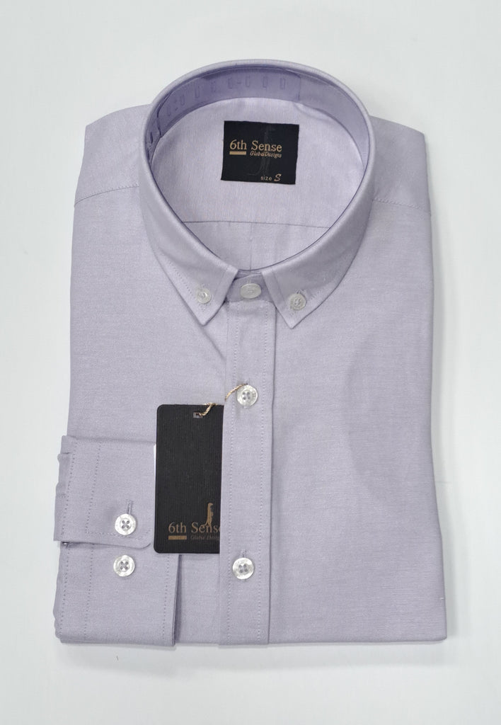 6th Sense Heritage Gold Oxford Long Sleeve Shirt O#9- Lilac