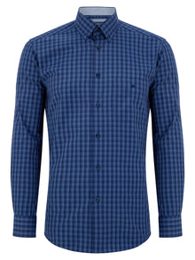 Daniel Grahame Geneva Long Sleeve Casual Shirt - Blue