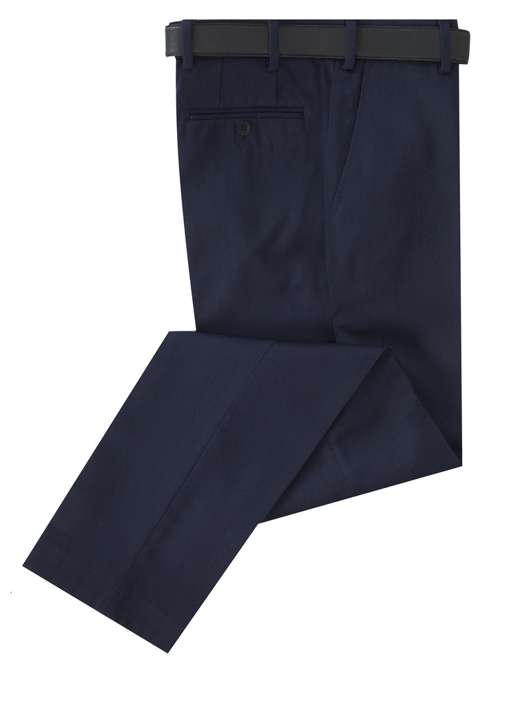 Daniel Grahame Prestige San Remo Wool Blend Formal Trousers - 28 Mid Blue