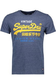 Superdry Vintage Logo Tri T-Shirt 220 - Navy Marl