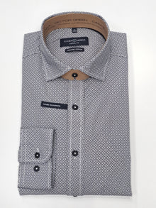 Casa Moda Long Sleeve Casual Shirt - Navy