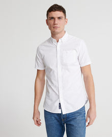 Superdry Classic University Oxford Short Sleeved Shirt - Optic