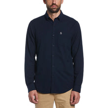 Original Penguin Ecovero Oxford Stretch Shirt - Dark Sapphire